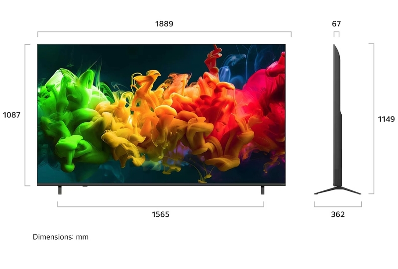 Smart Tivi QNED LG AI 4K 85 inch 85QNED80BSA